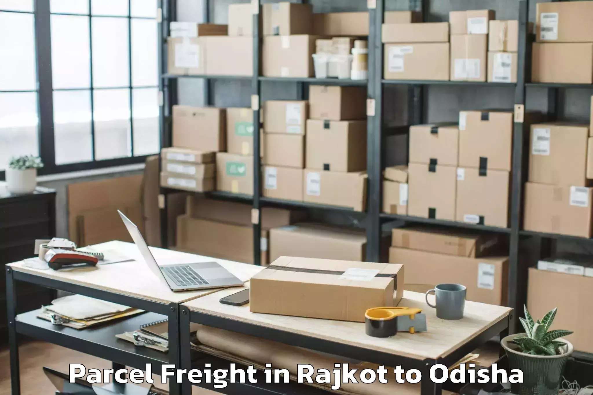 Easy Rajkot to Khaprakhol Parcel Freight Booking